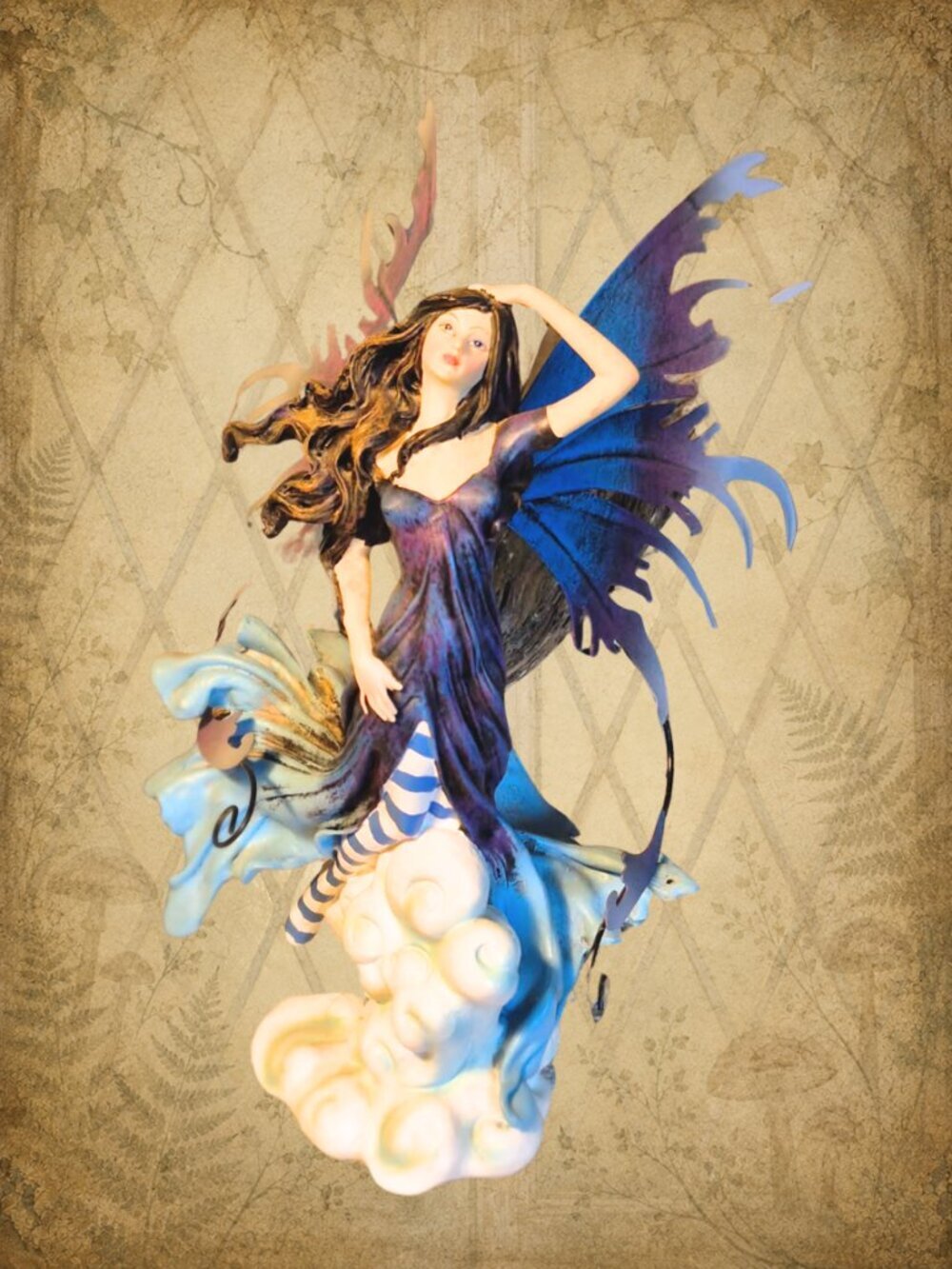 Way Up High ☁️🧚‍♂️ Vintage 9" Dream Fairy Figurine from ZEMENO's Night Fairies